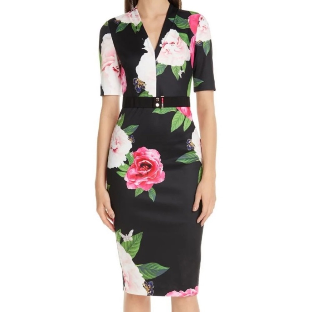 Ted Baker gilano magnificent floral belted dress